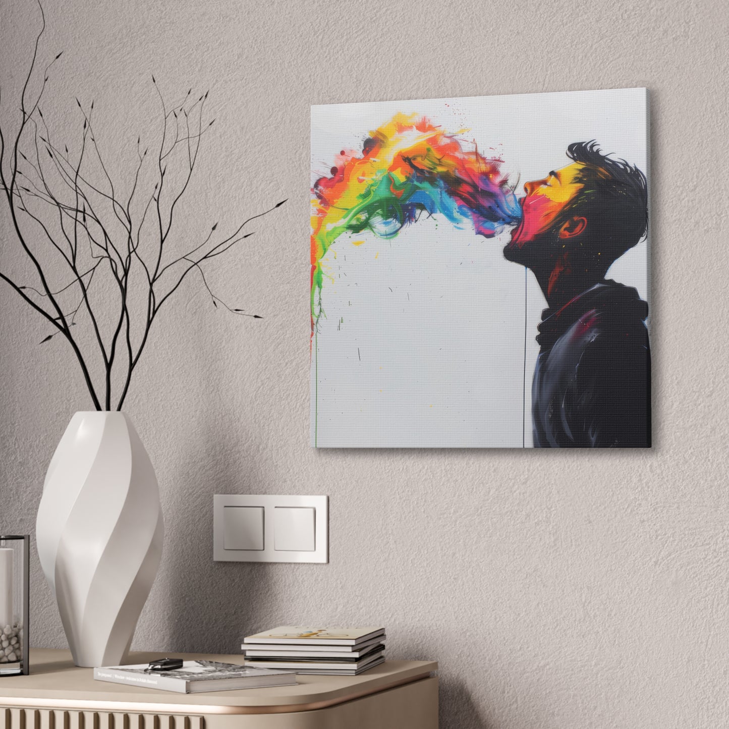 Rainbow Breath - Canvas Stretched, 0.75"