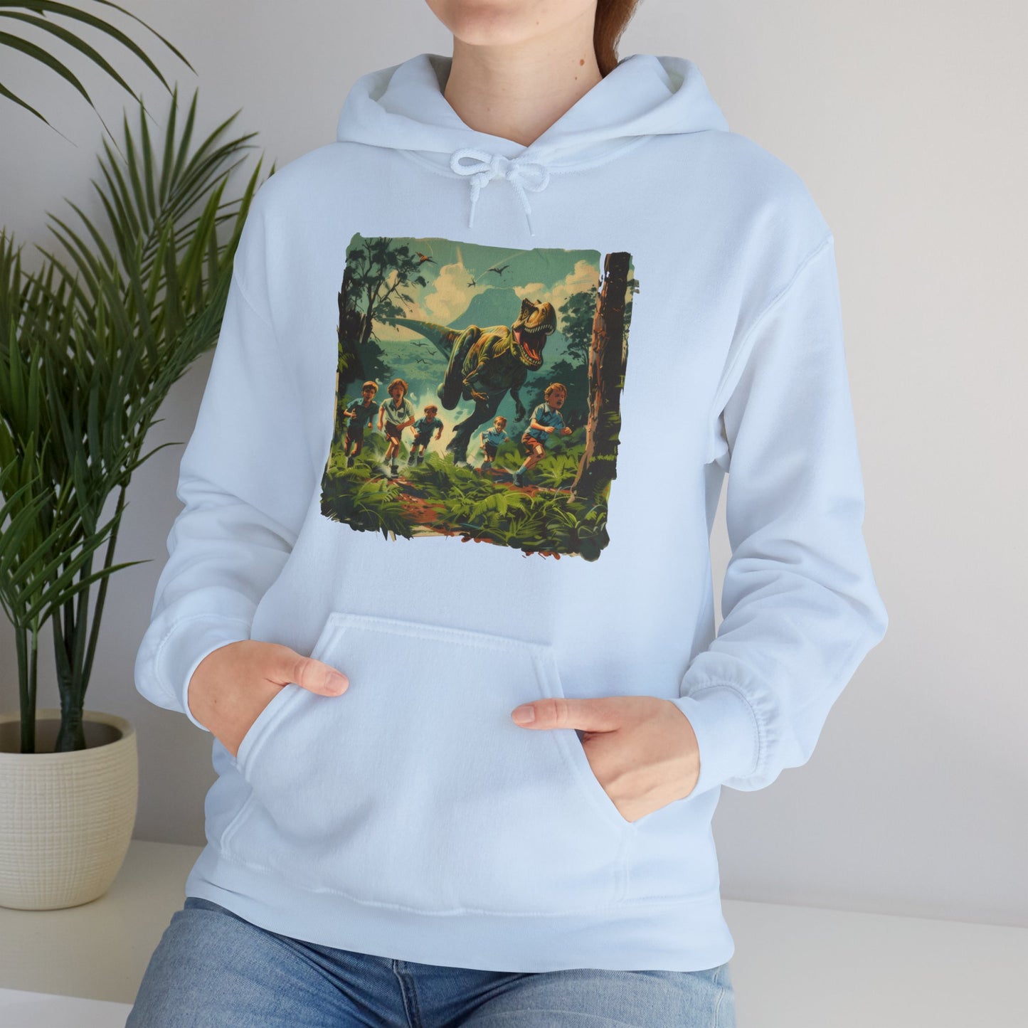 Dinosaur Chase - Unisex Heavy Blend™ Hooded Sweatshirt