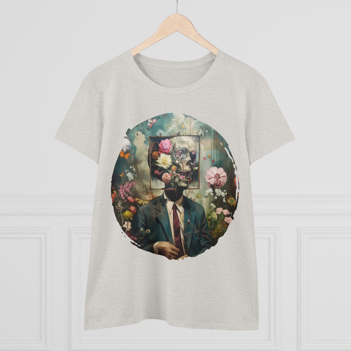 Flowers on My Mind - Women's Midweight Cotton Tee