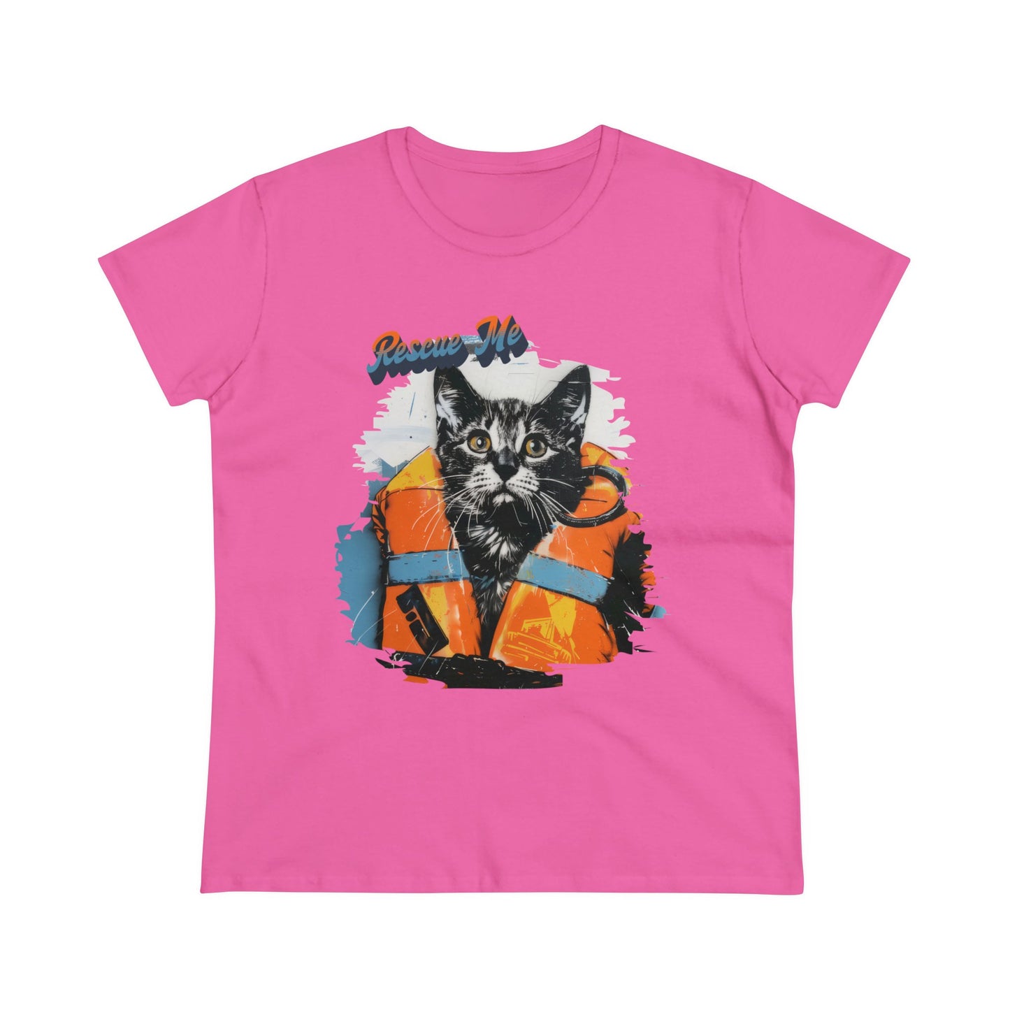 Rescue Cat - Women's Midweight Cotton Tee