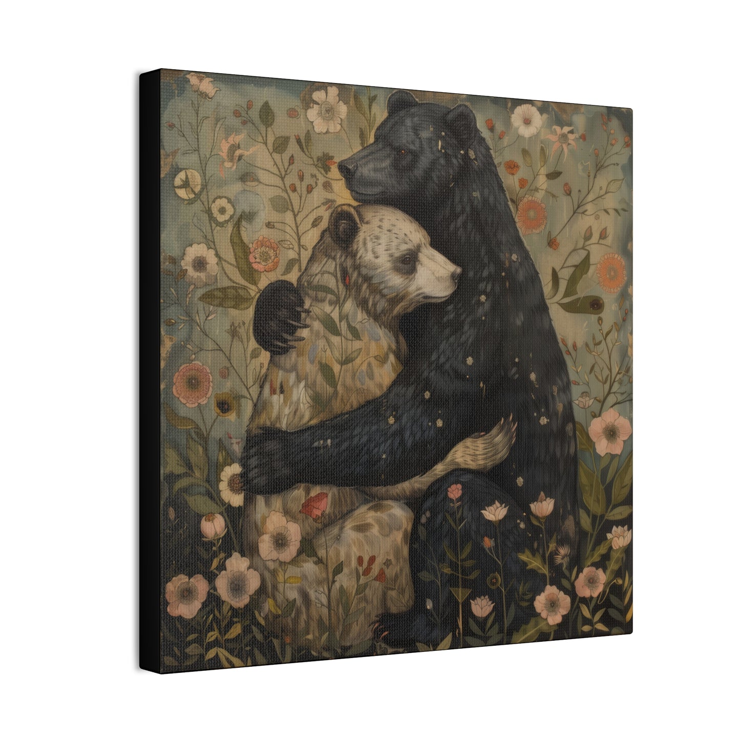 Copy of Hugging Bears - Canvas Stretched, 0.75" - Canvas Stretched, 0.75"