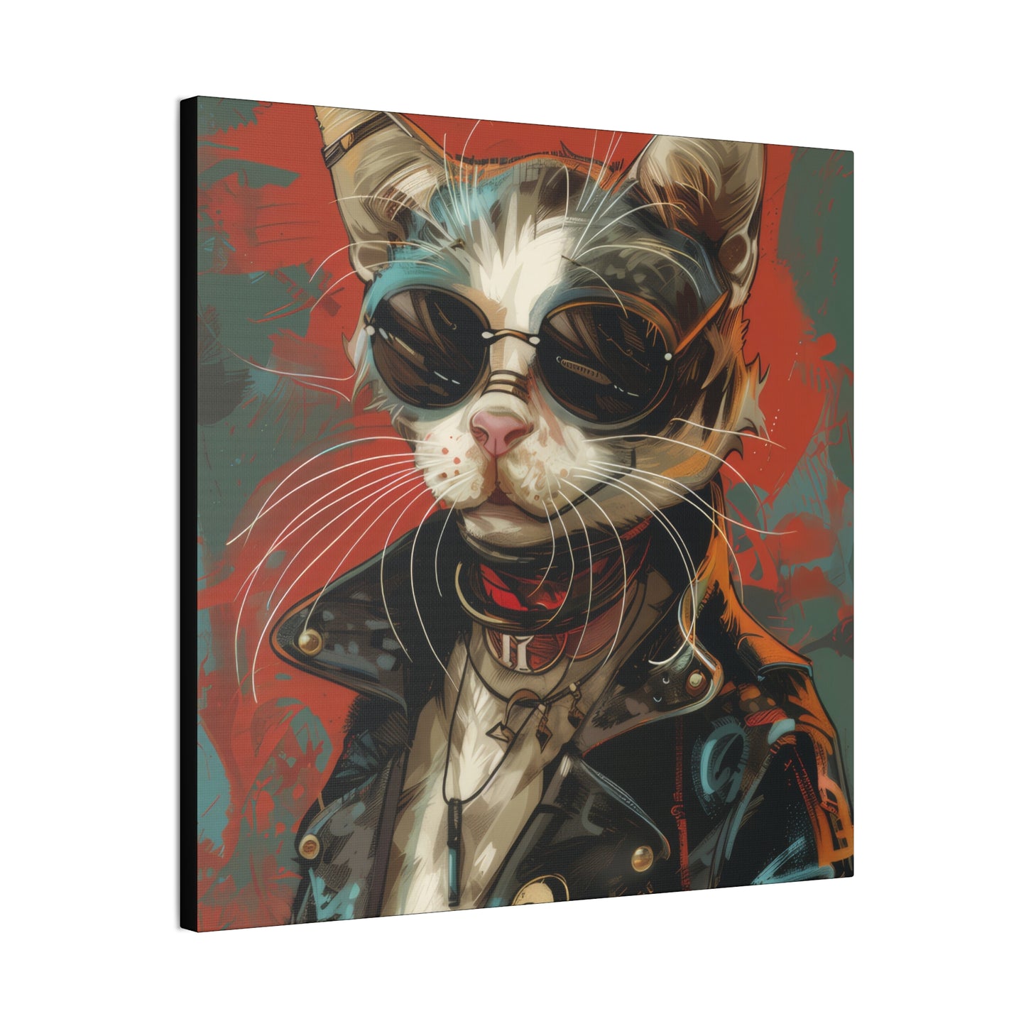 Mad Max Kitty - Canvas Stretched, 0.75" - Canvas Stretched, 0.75"