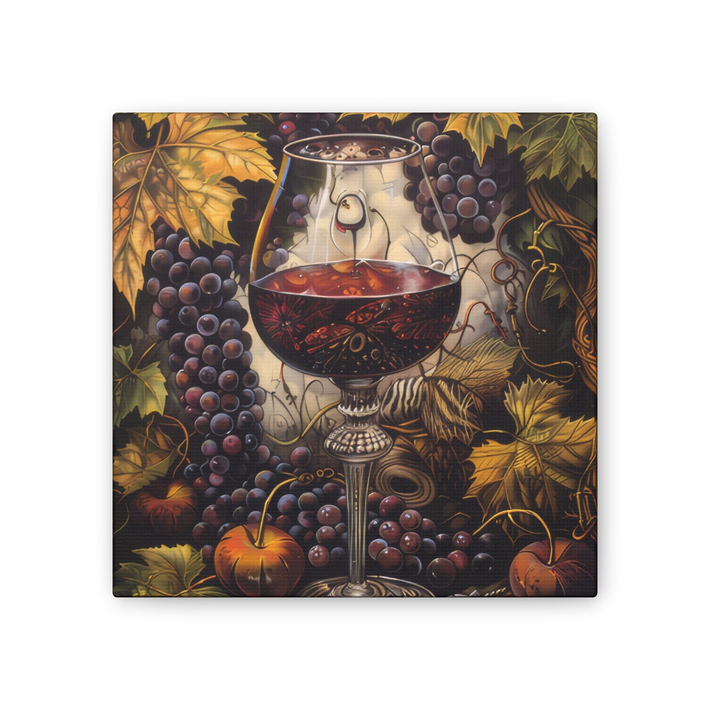 Wine - Canvas Stretched, 0.75"