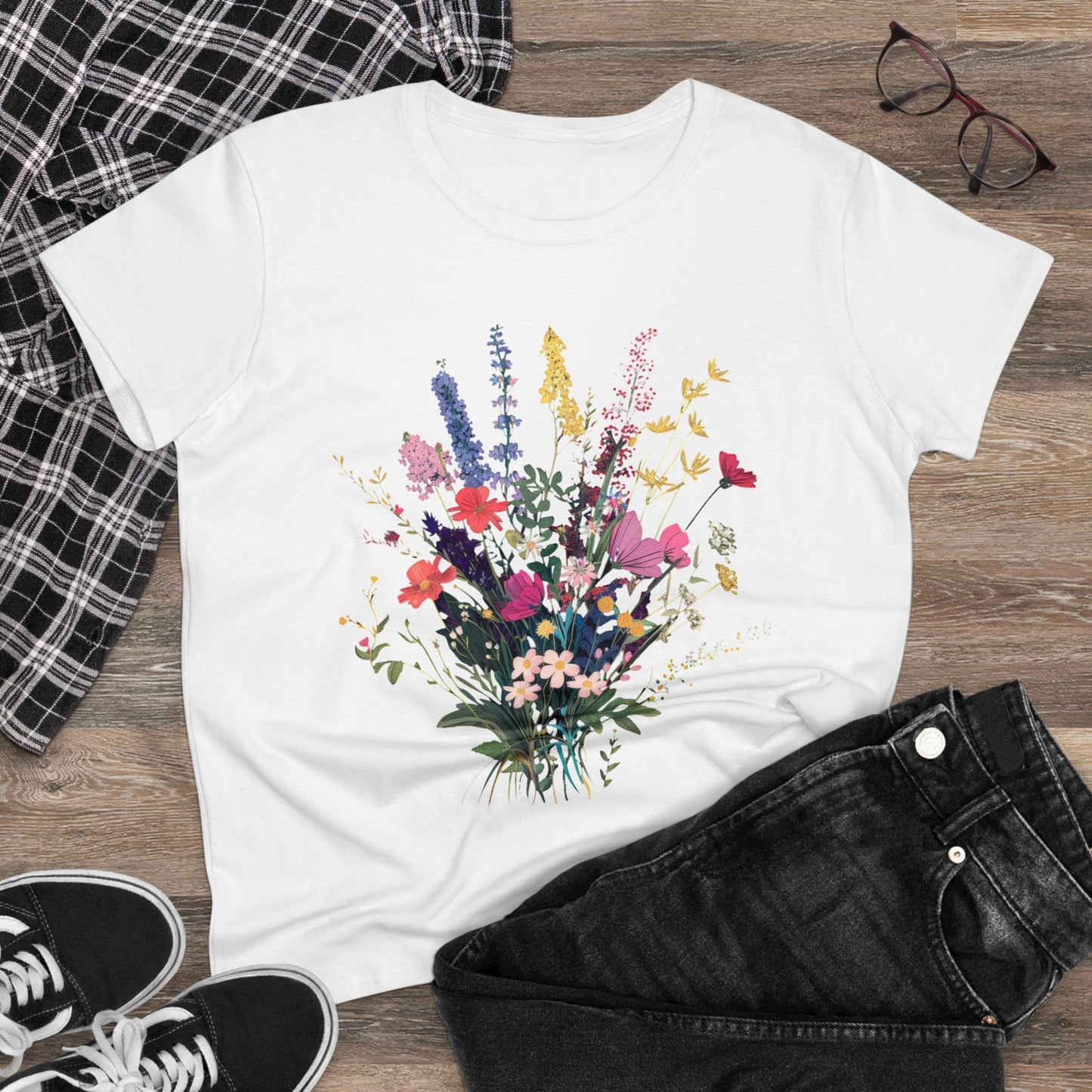 Wildflowers - Women's Midweight Cotton Tee