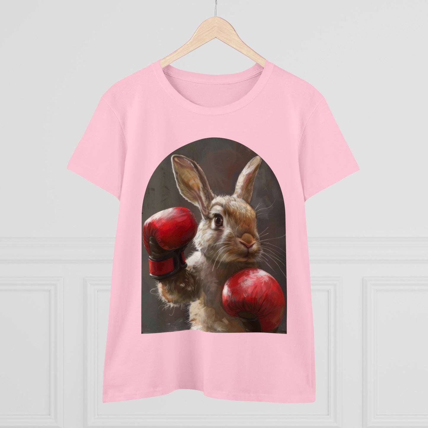 Boxing Rabbit - Women's Midweight Cotton Tee