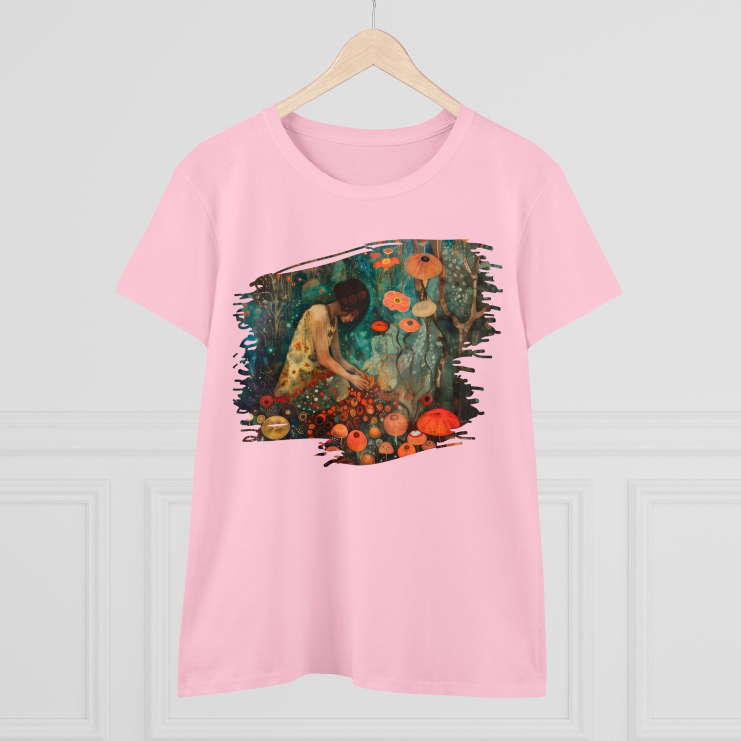 Mushroom Girl - Women's Midweight Cotton Tee