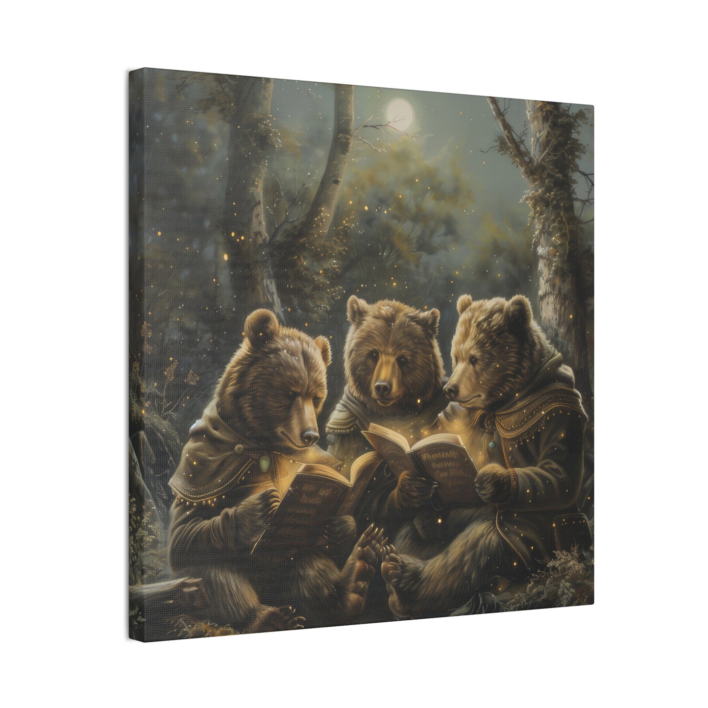 Camping Bears - Canvas Stretched, 0.75" - Canvas Stretched, 0.75"