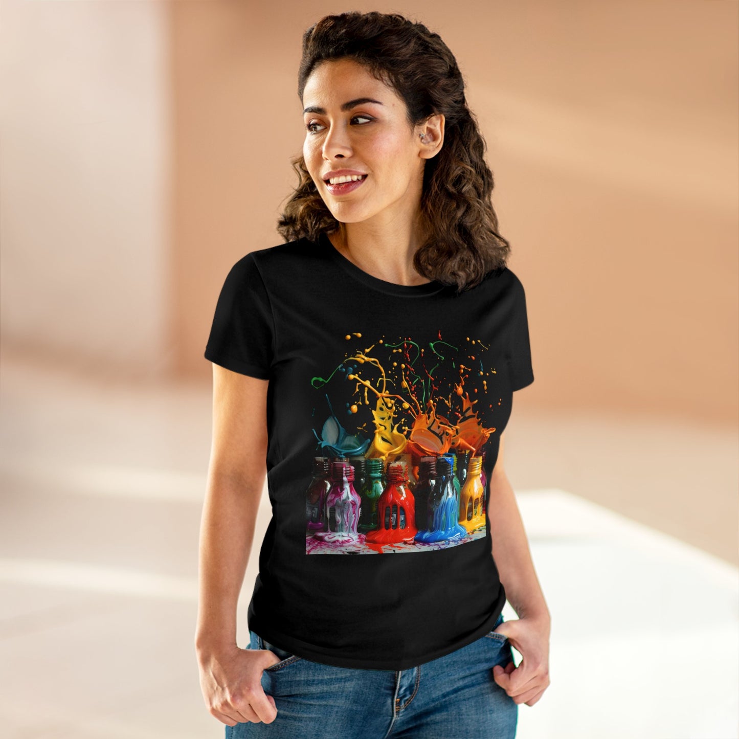 Paint Spill - Women's Midweight Cotton Tee