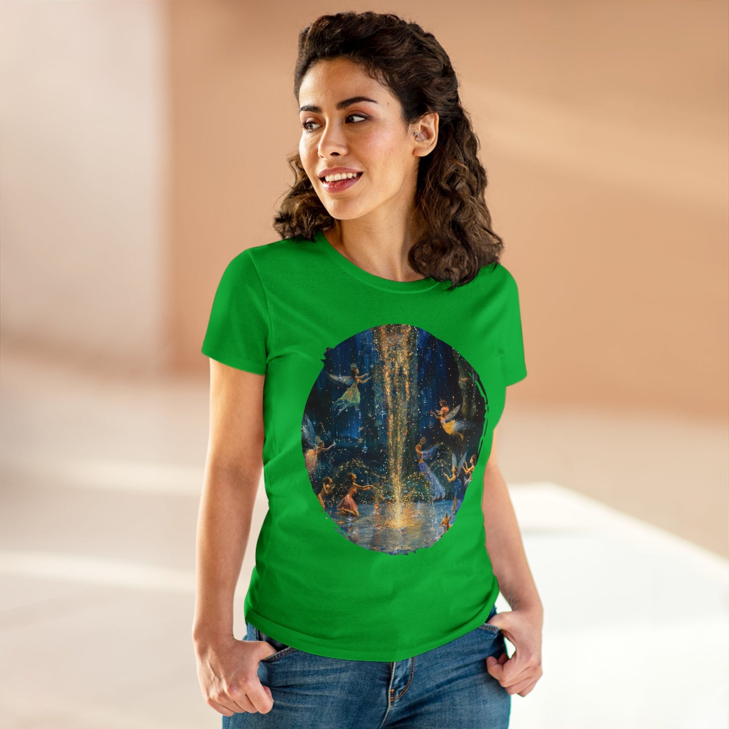 Fairy Celebration - Fantasy - Women's Midweight Cotton Tee