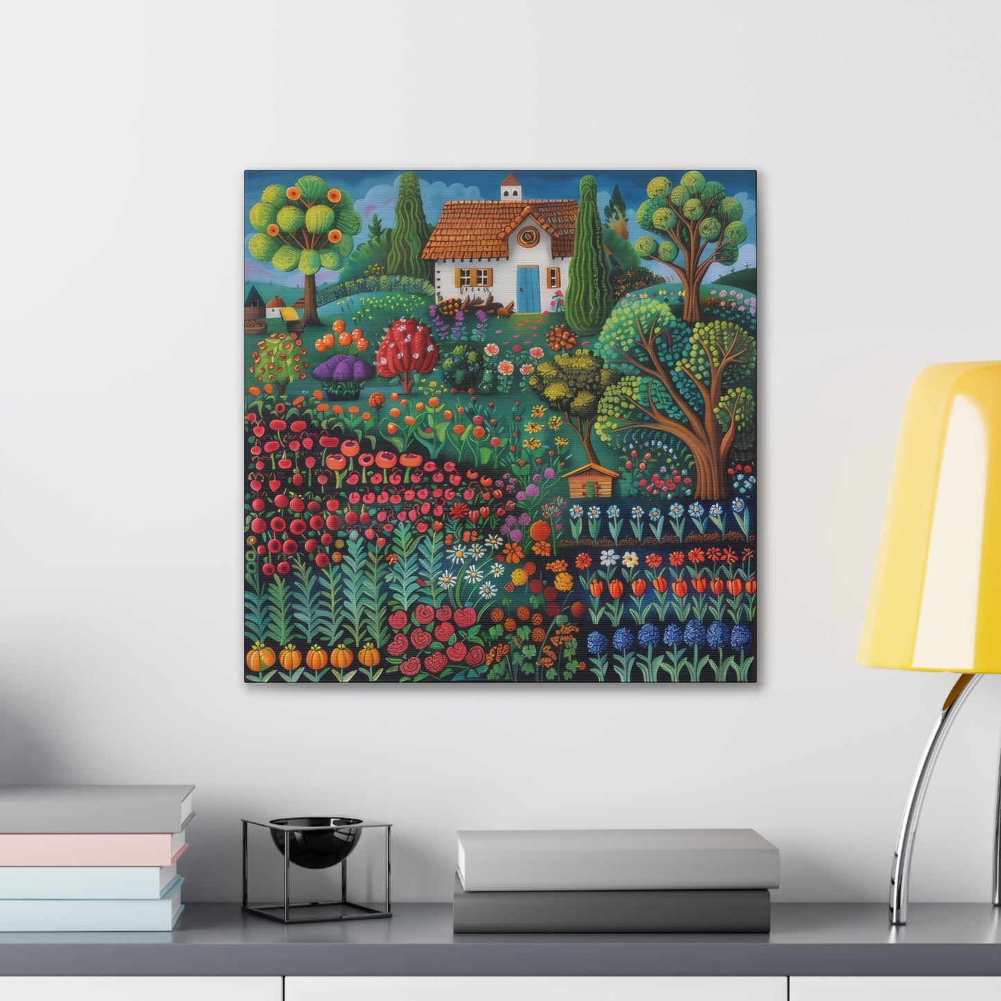 Cottage Gardens - Canvas Stretched, 0.75"