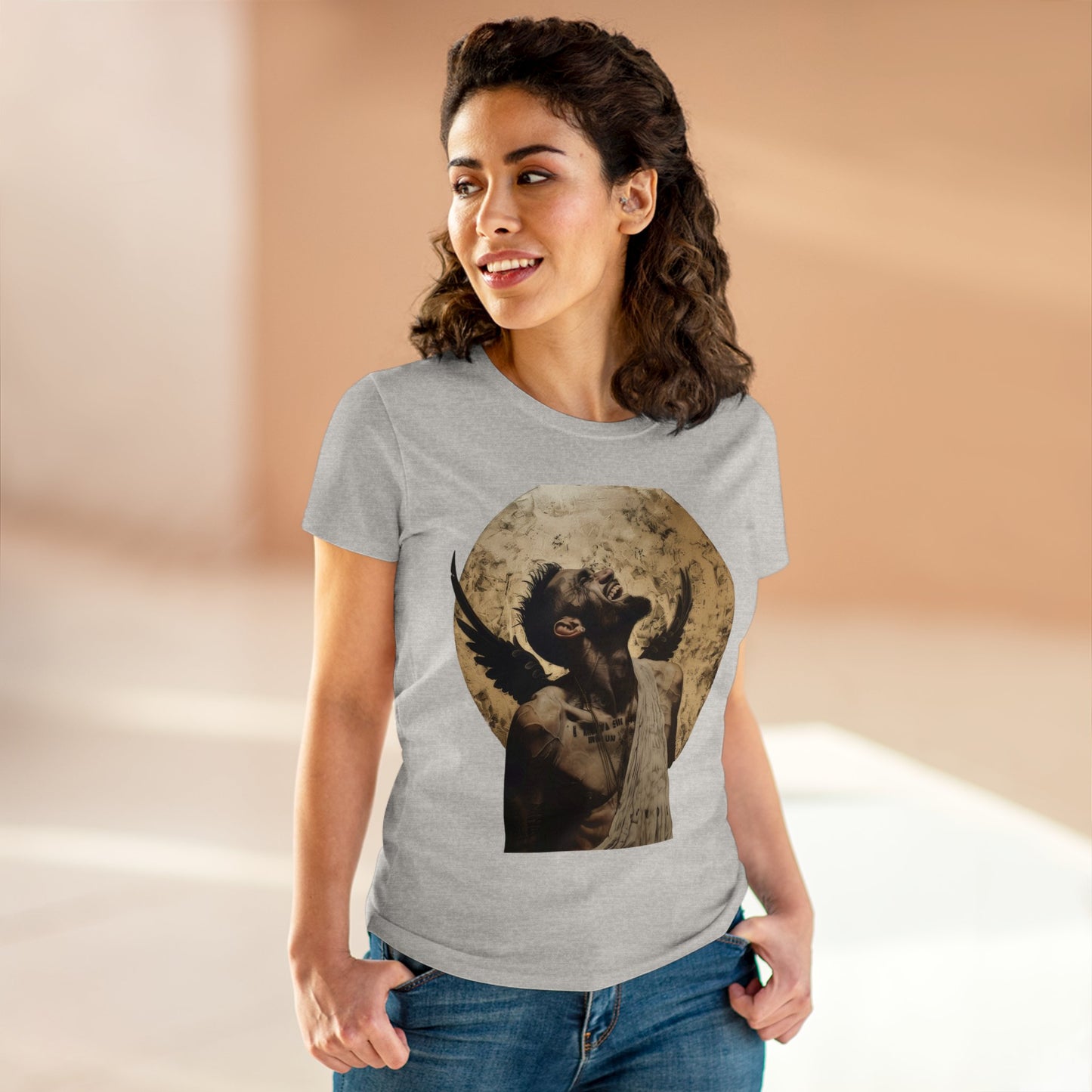 Angel or Devil - Women's Midweight Cotton Tee