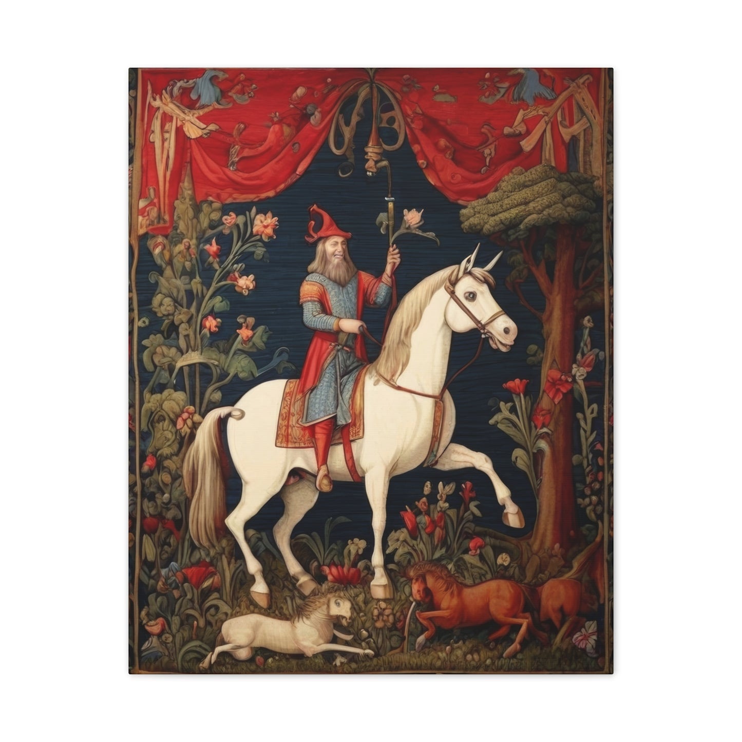 Medieval Tapestry - Canvas Stretched, 0.75"