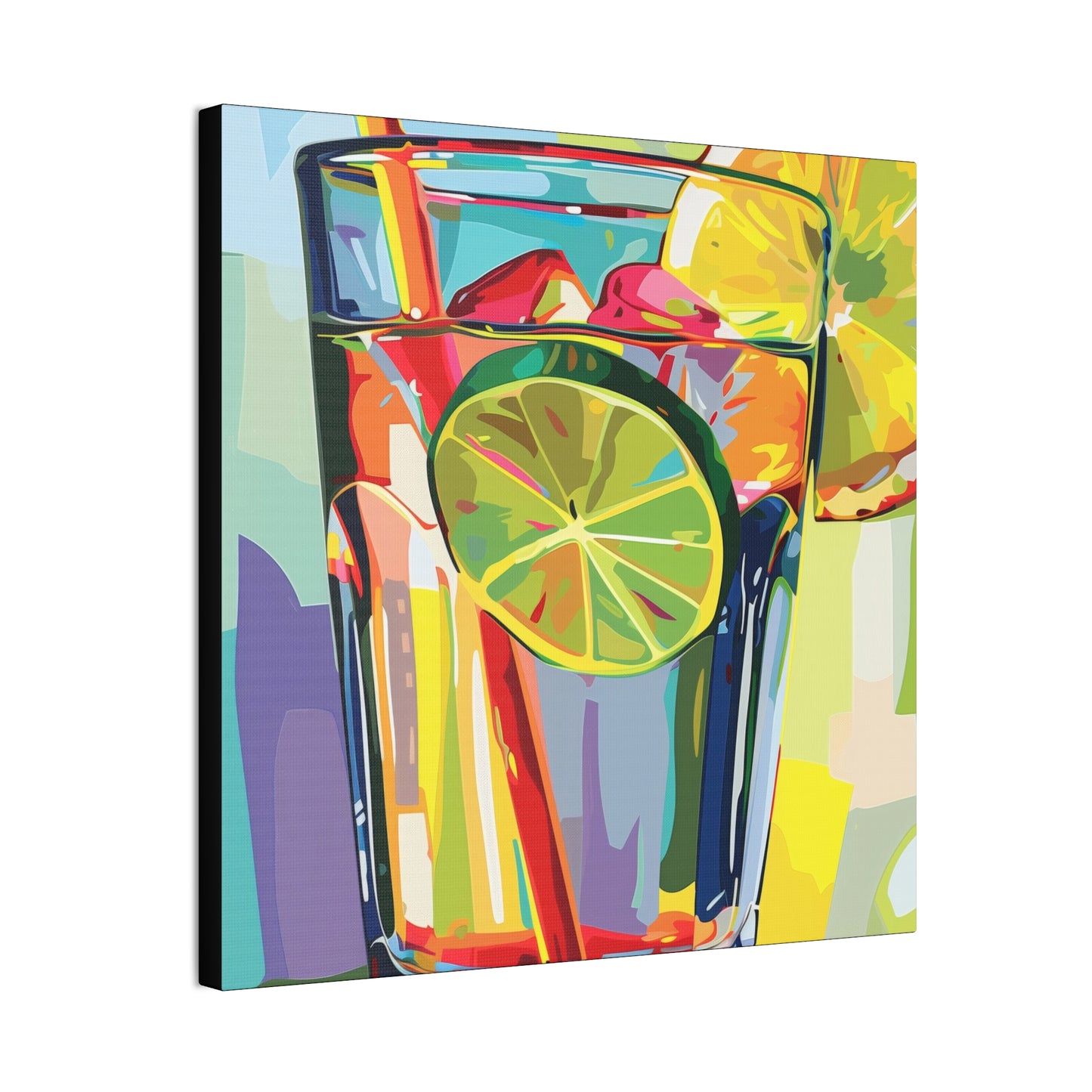 Summer Drinks - Canvas Stretched, 0.75"