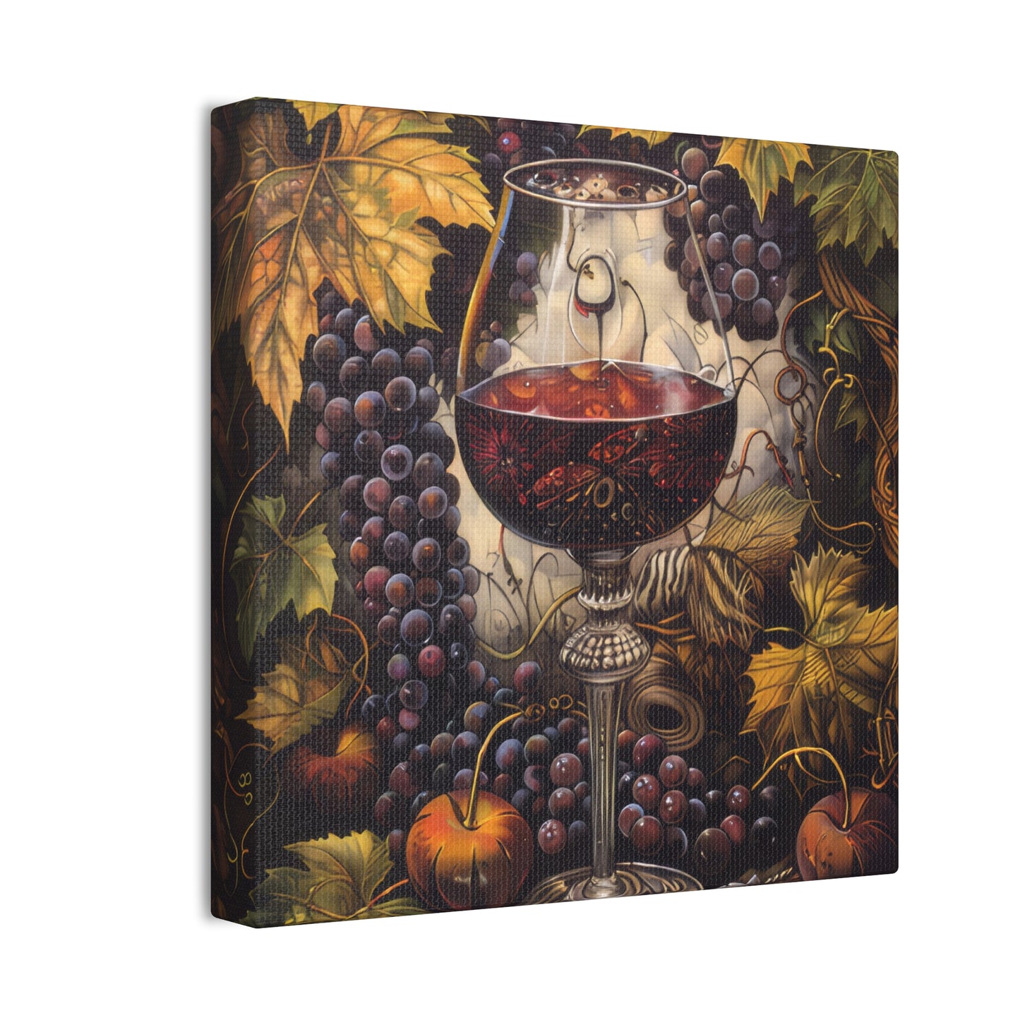 Wine - Canvas Stretched, 0.75"