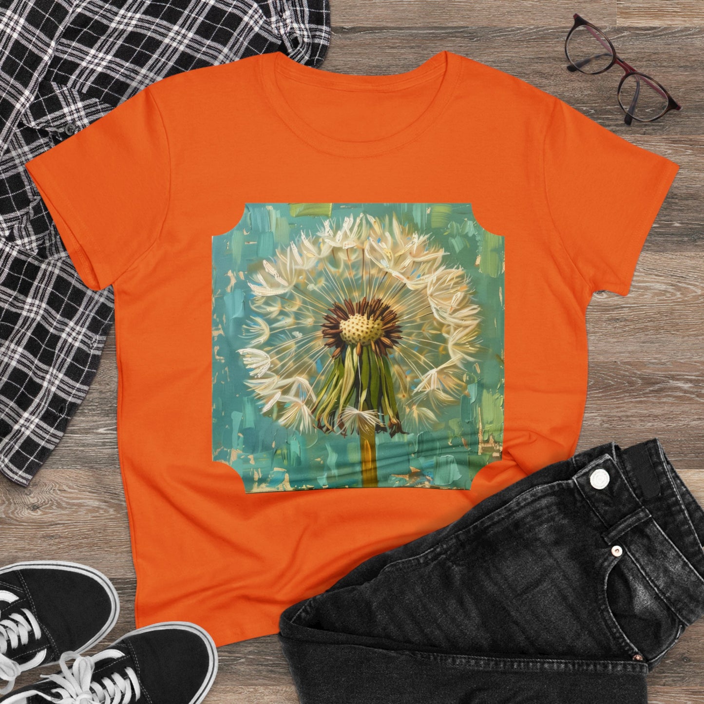 Dandelion - Flowers - Women's Midweight Cotton Tee