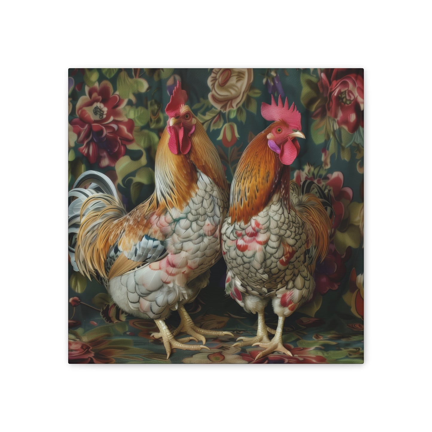 Chickens - Canvas Stretched, 0.75" - Canvas Stretched, 0.75"