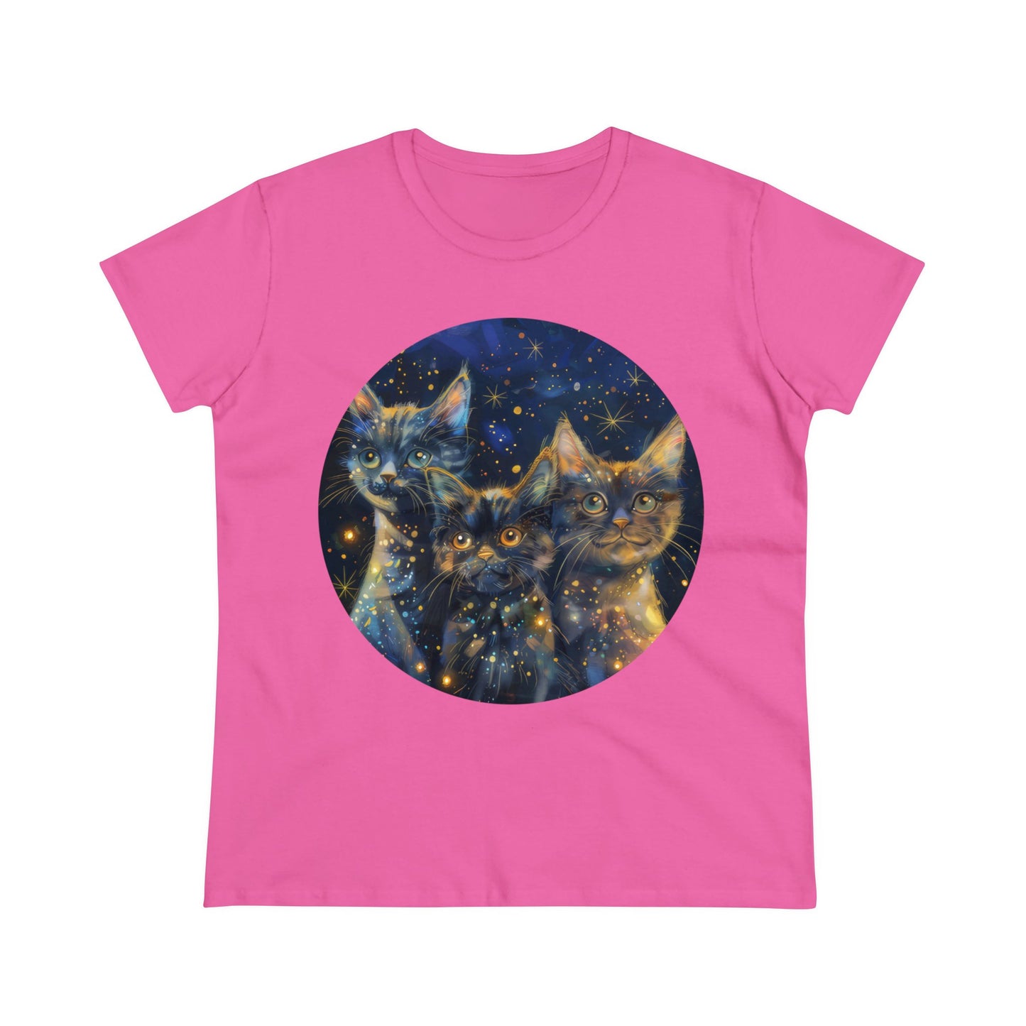 Sparkle Kitty - Women's Midweight Cotton Tee