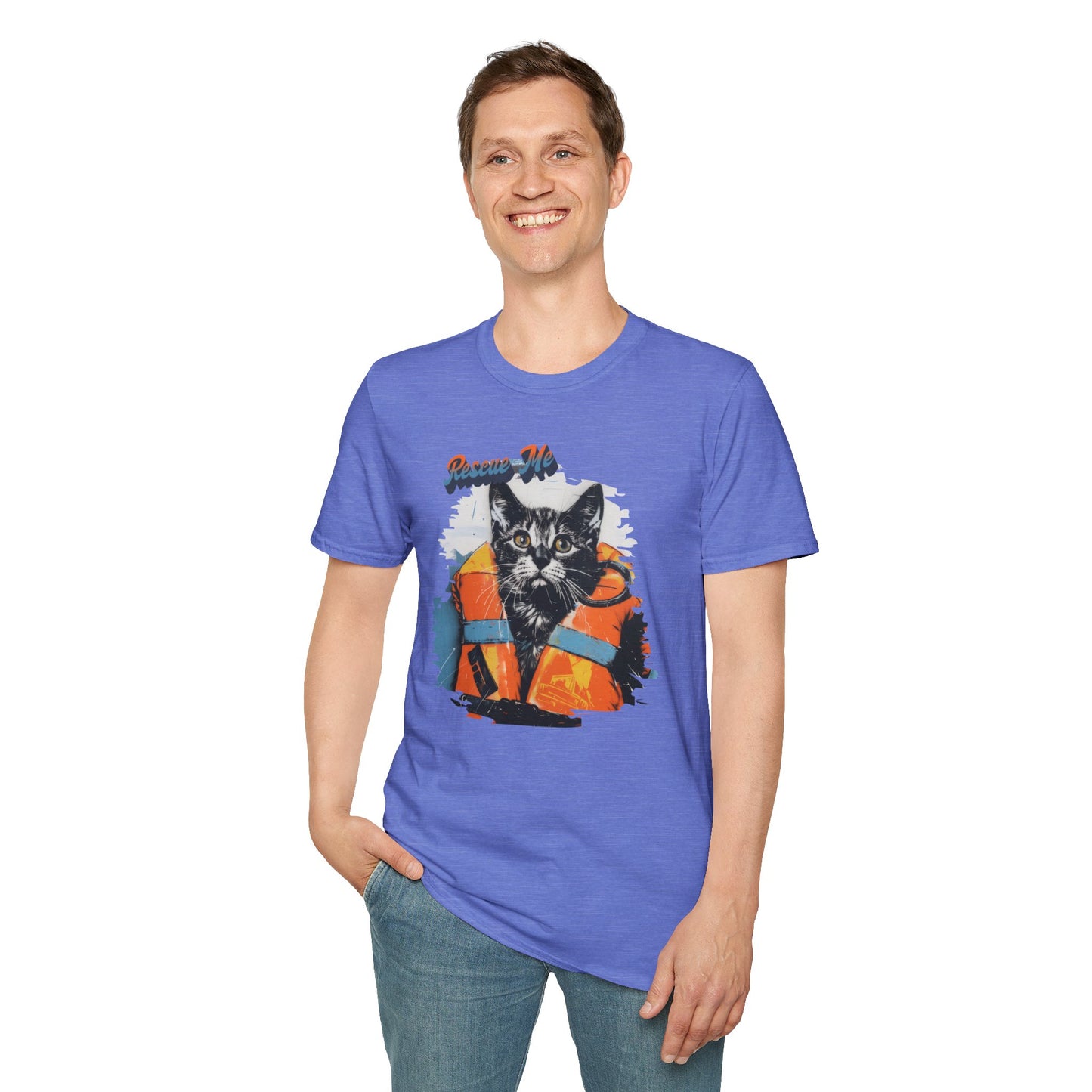 Rescue Cat - Unisex Softstyle T-Shirt