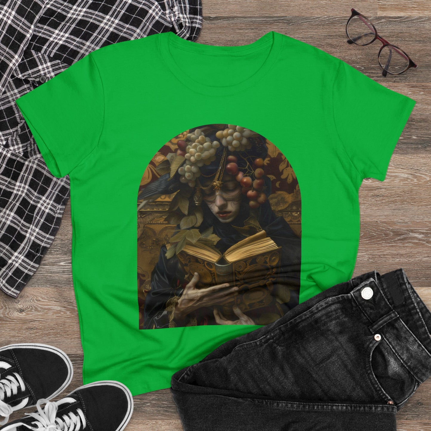 Solemn Reading - Fantasy - Women's Midweight Cotton Tee