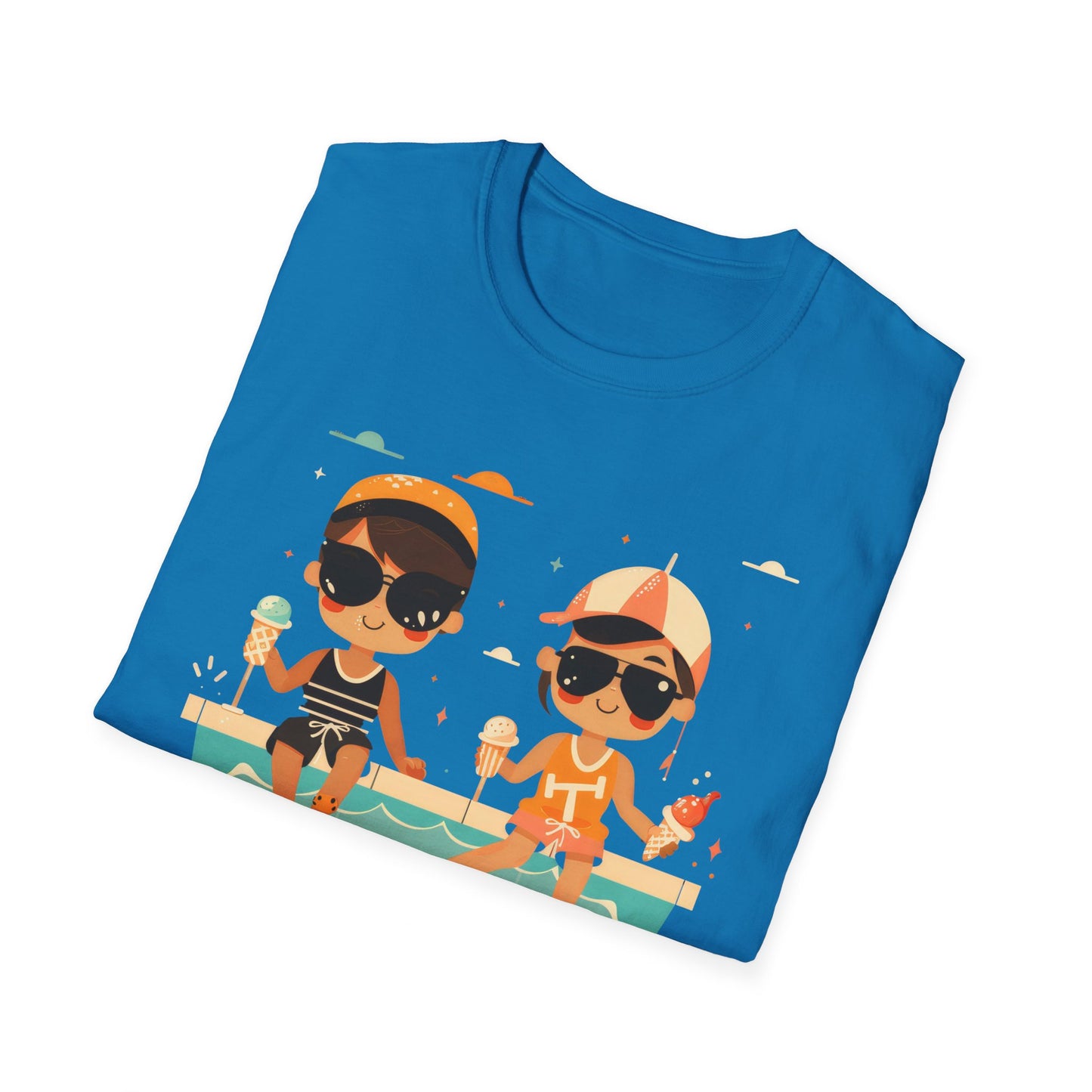 Poolside Ice Cream - Unisex Softstyle T-Shirt