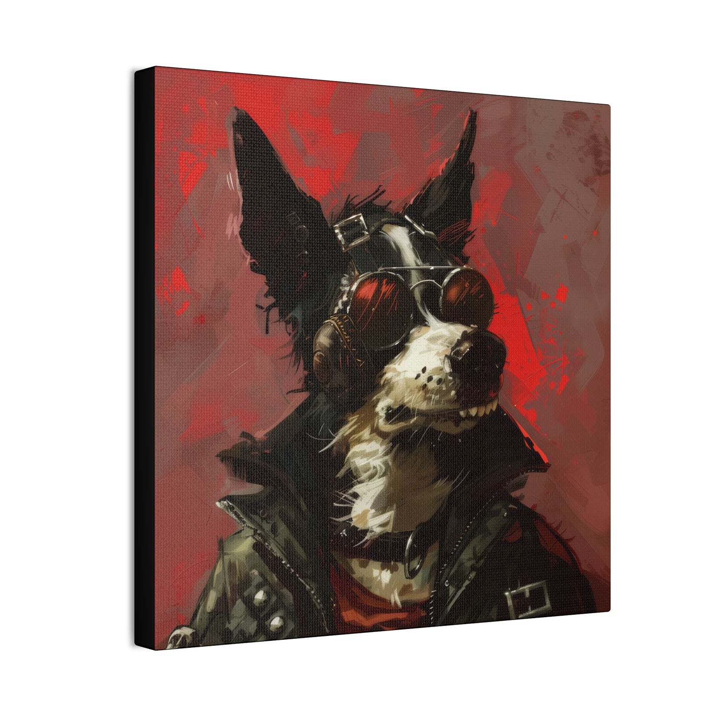 Punk Dog - Canvas Stretched, 0.75"