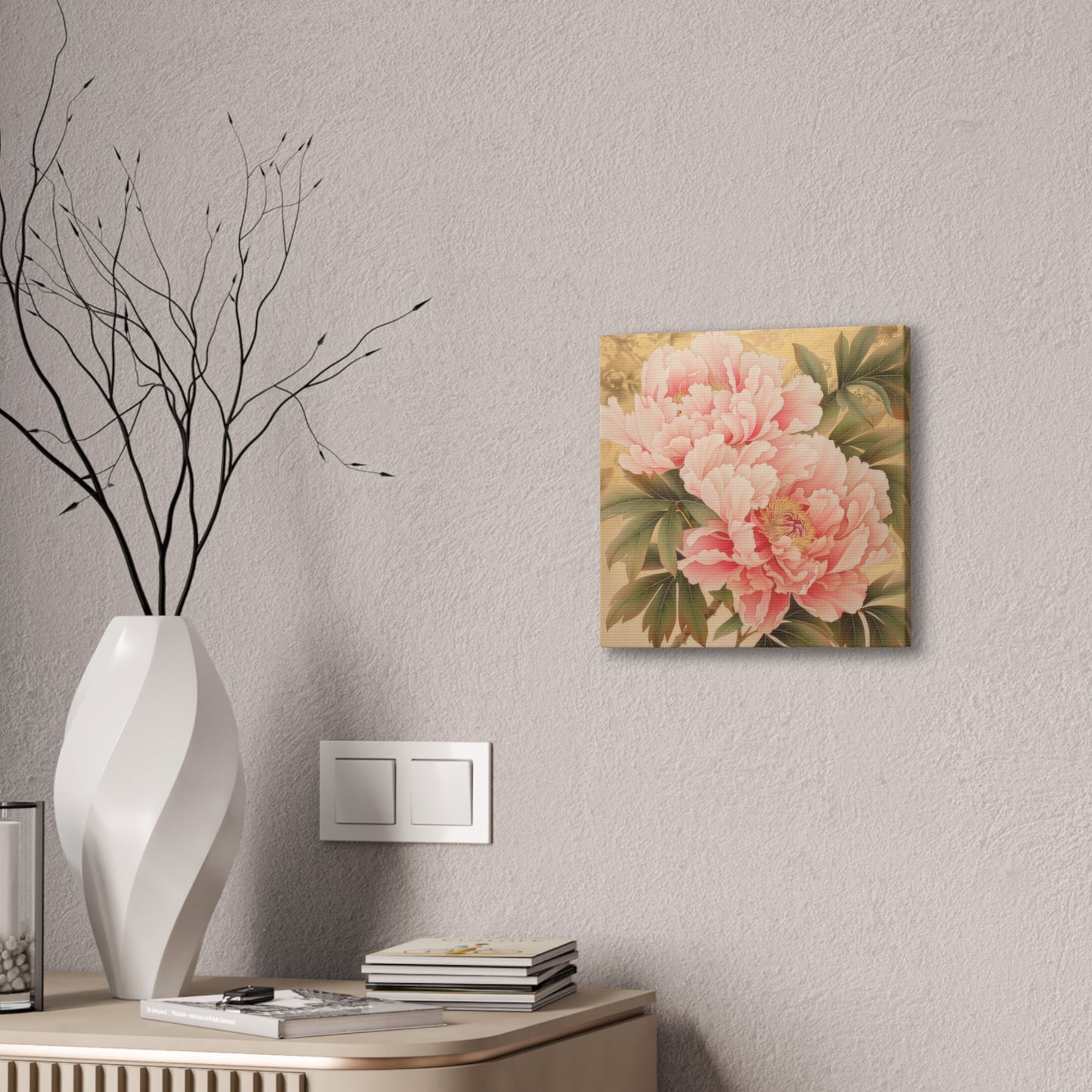 Peony - Canvas Stretched, 0.75"