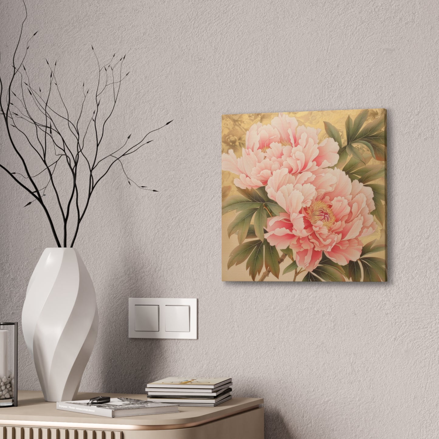 Peony - Canvas Stretched, 0.75"