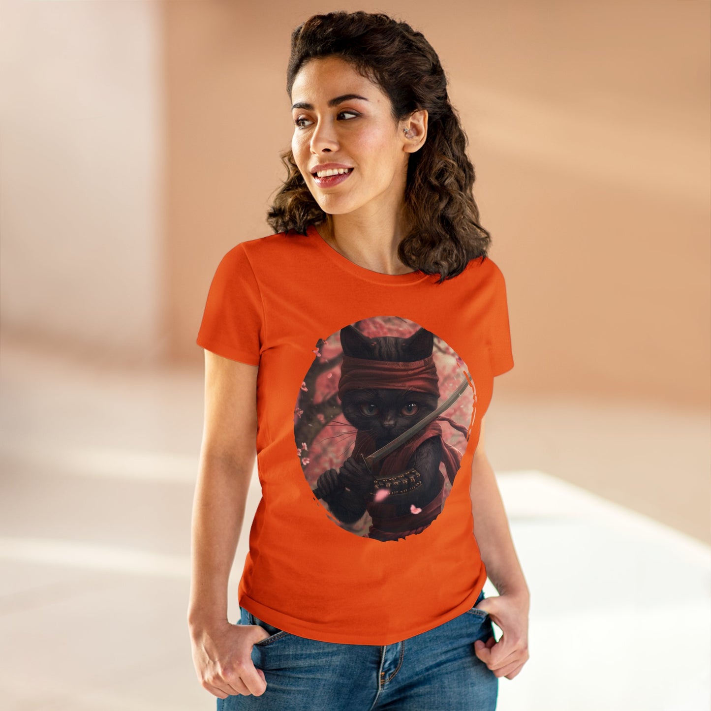 Ninja Kitty - Women's Midweight Cotton Tee