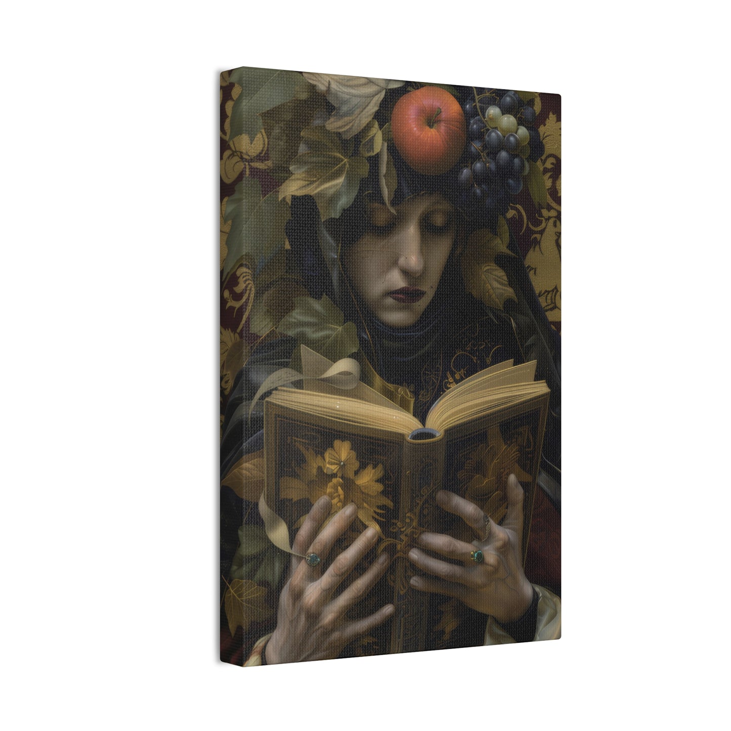 Solemn Book - Canvas Stretched, 0.75"