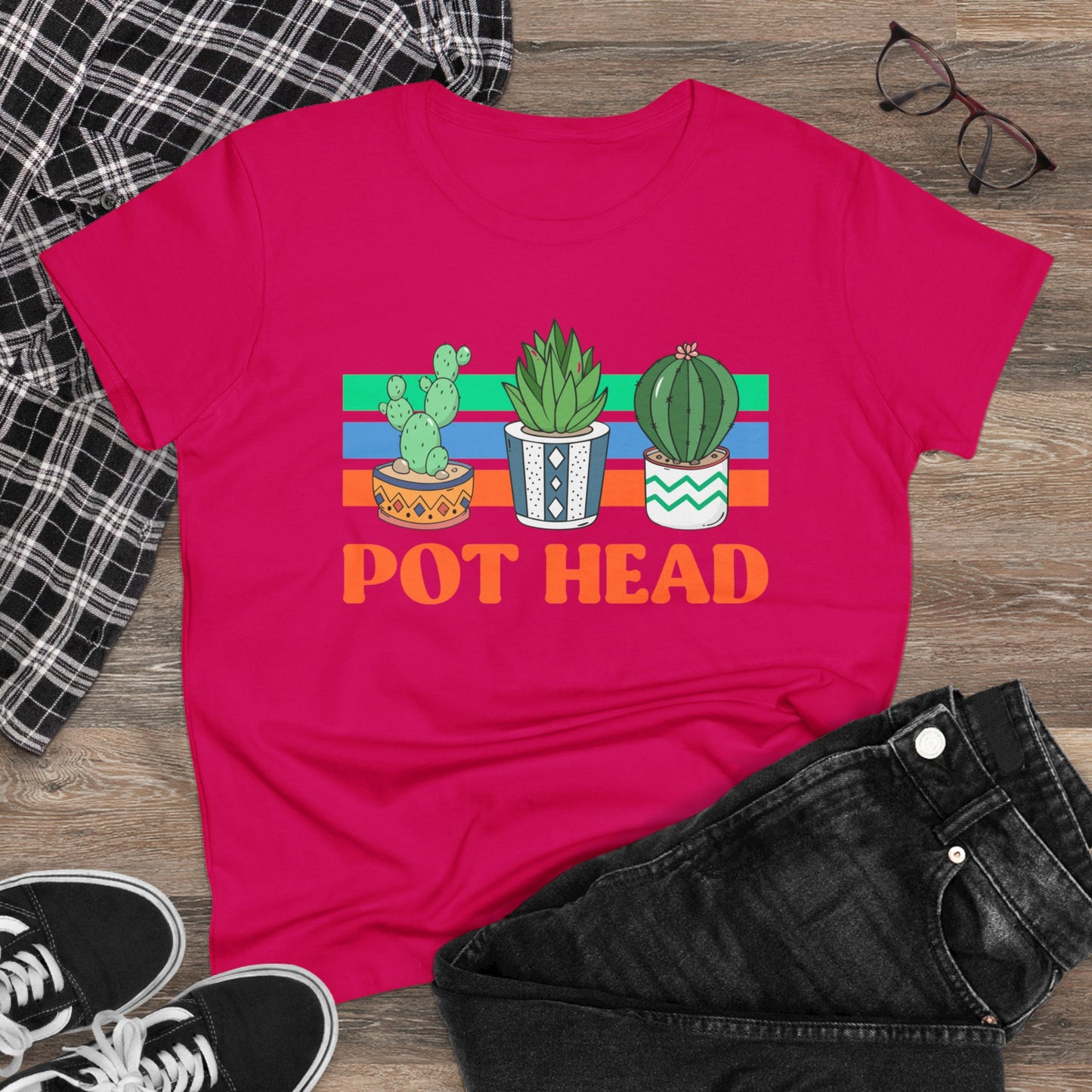 Pot Head - Gardening - Women's Midweight Cotton Tee