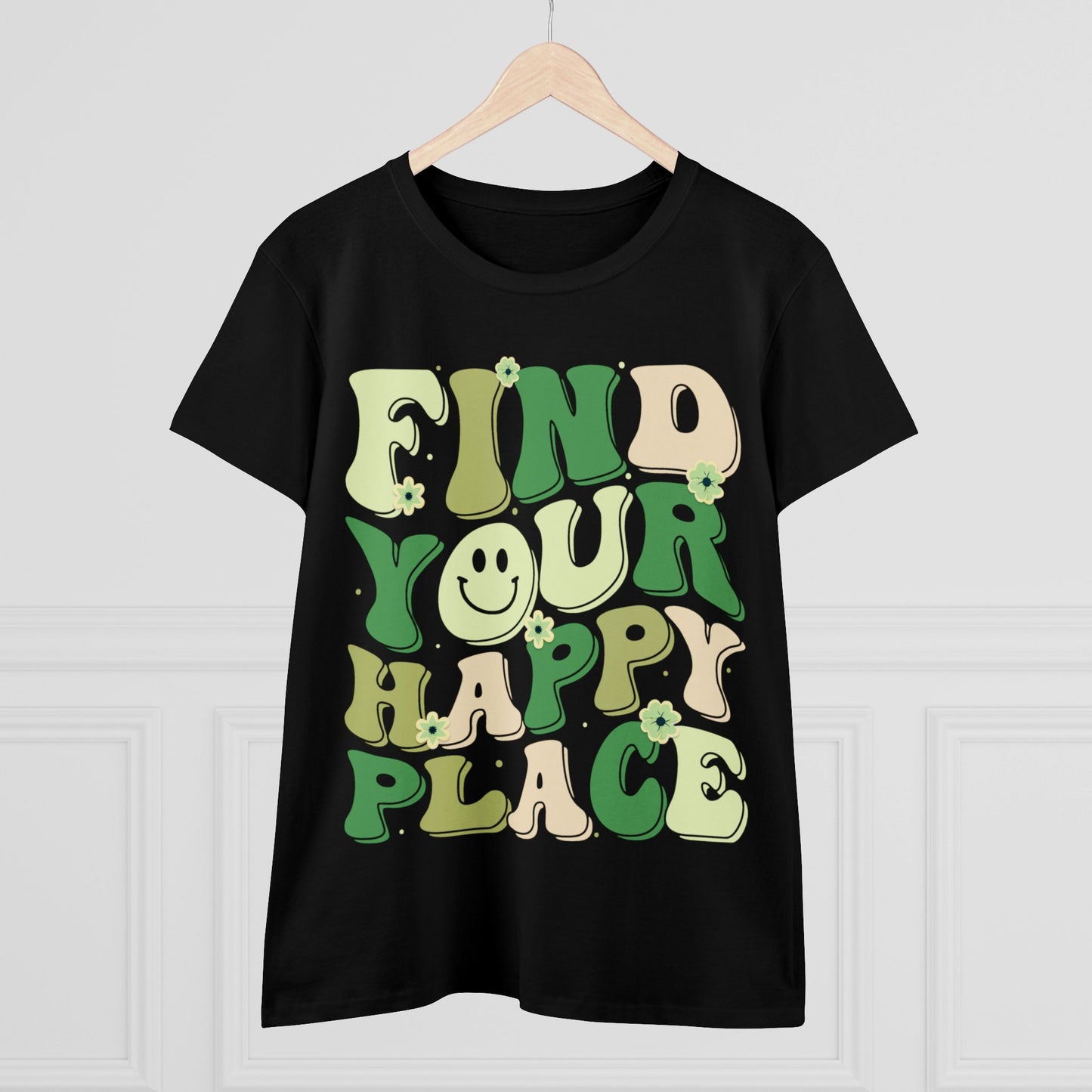 Find Your Happy Place - Gardening - Women's Midweight Cotton Tee