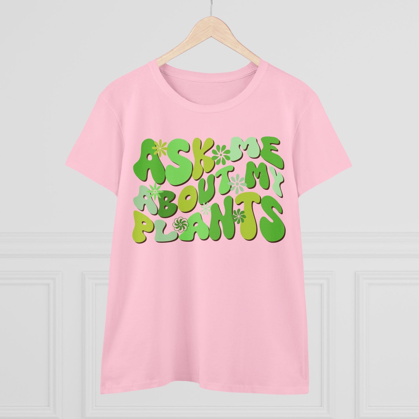 Ask Me About My Plants - Gardening - Women's Midweight Cotton Tee