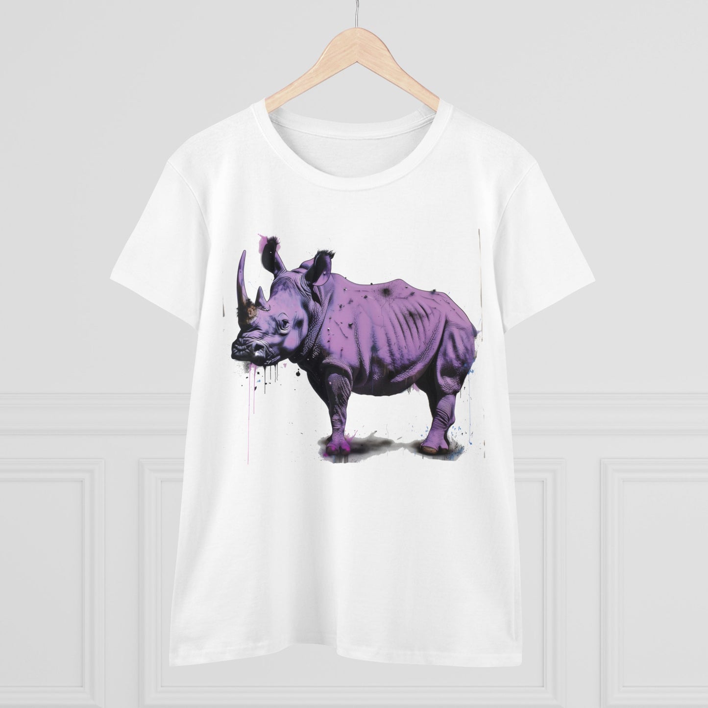 Purple Rhino - Women's Midweight Cotton Tee