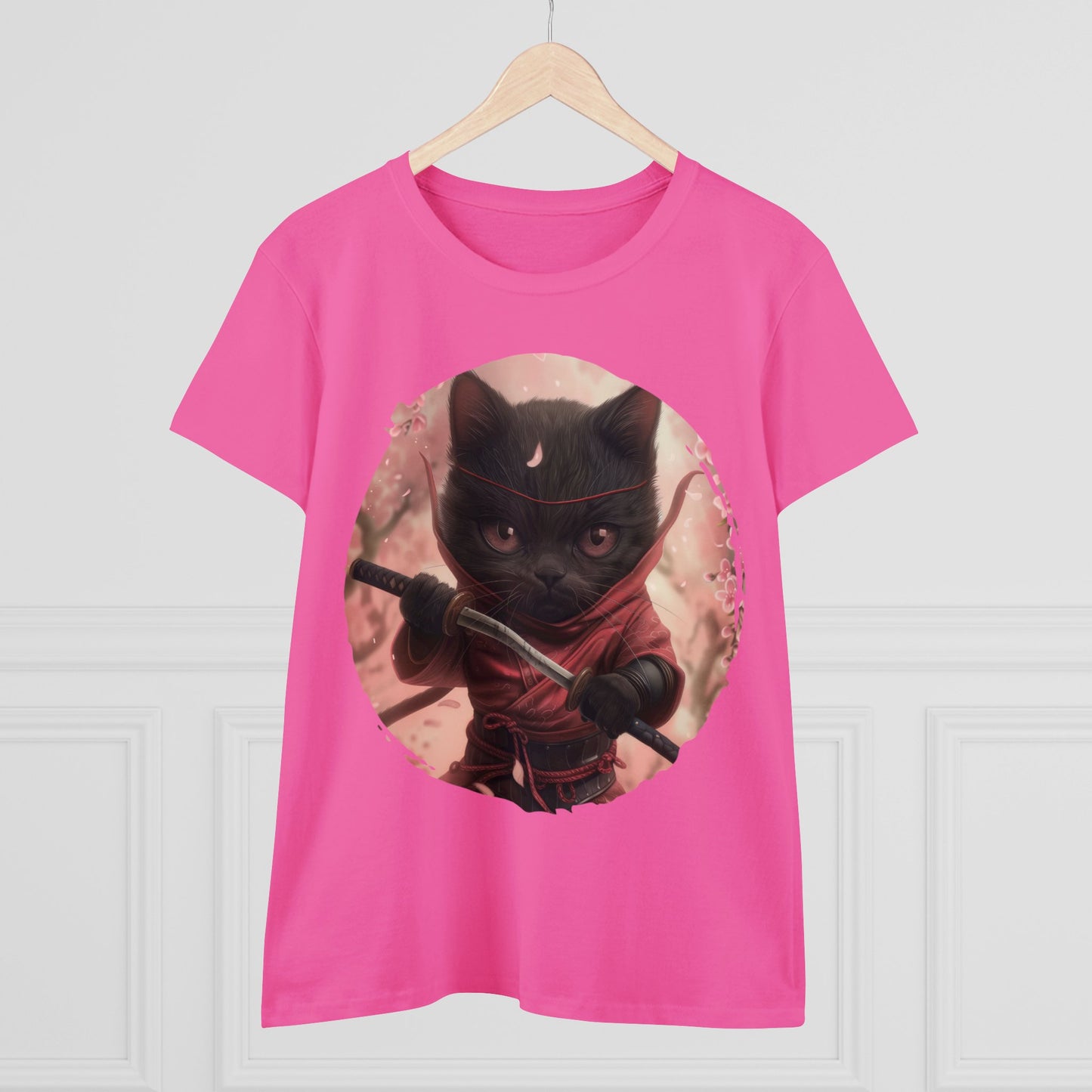 Ninja Kitty - Women's Midweight Cotton Tee