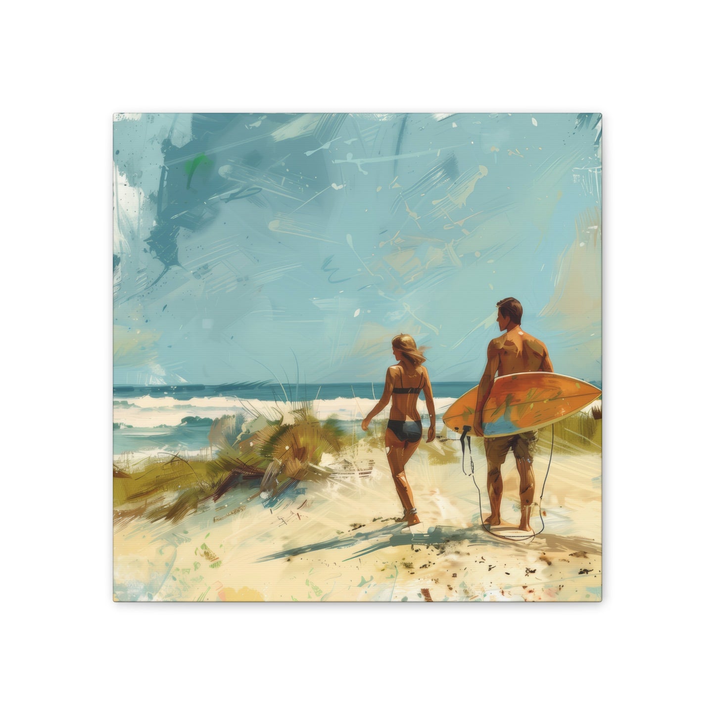 Beach and Surf  - Canvas Stretched, 0.75"