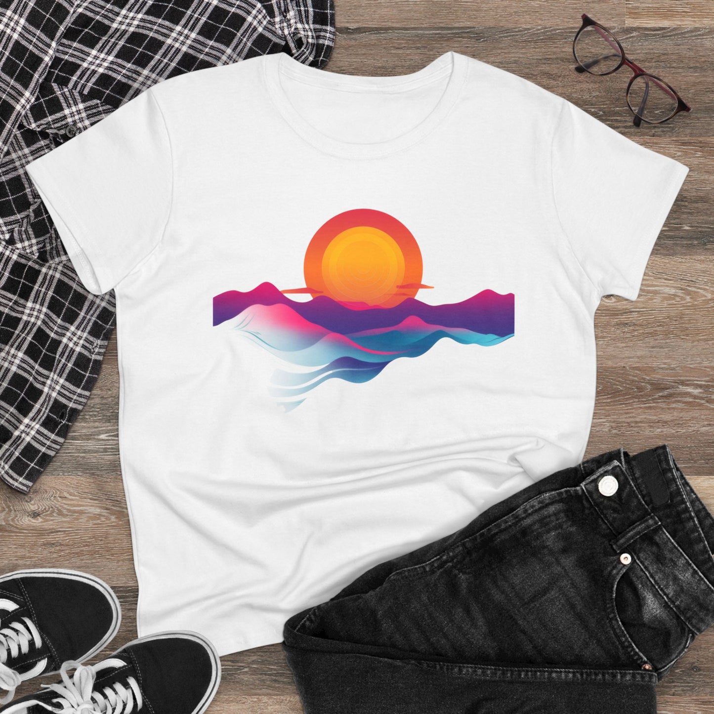 Sunrise - Women's Midweight Cotton Tee