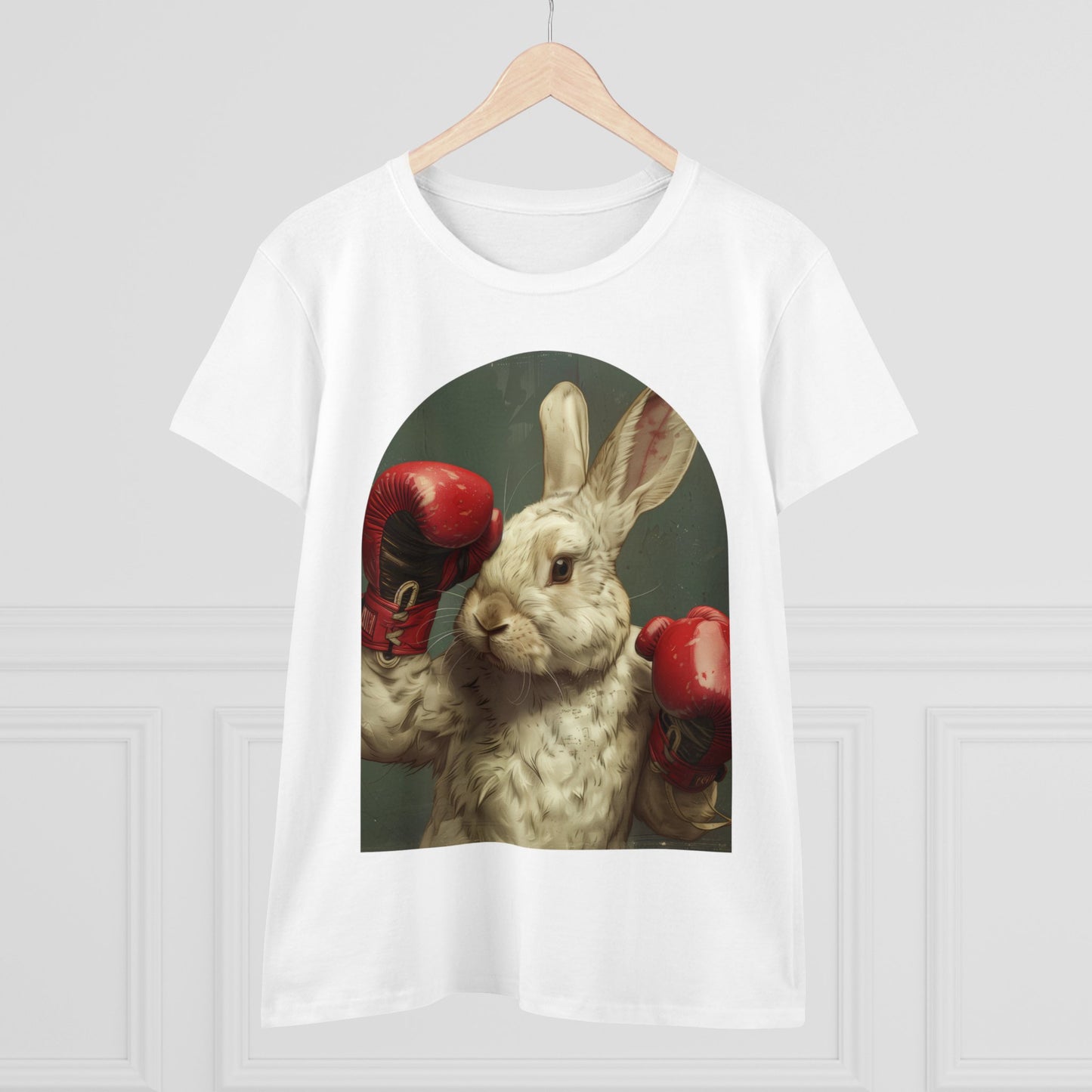 Boxing Rabbit - Women's Midweight Cotton Tee