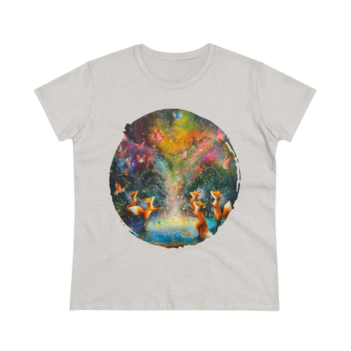 Fairy Celebration - Fantasy - Women's Midweight Cotton Tee