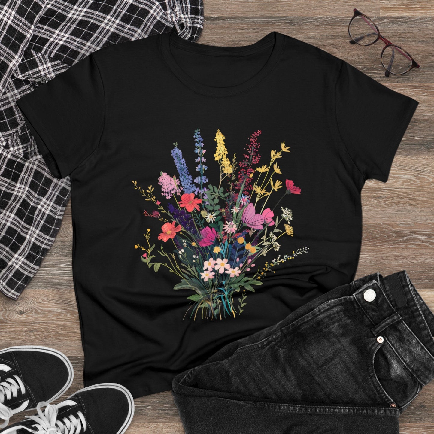 Wildflowers - Women's Midweight Cotton Tee