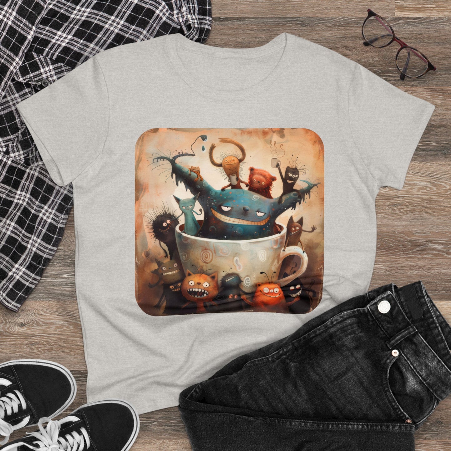 Coffee Critters - Women's Midweight Cotton Tee