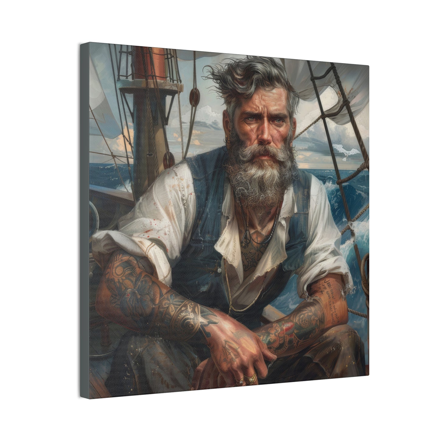 The Sailor - Canvas Stretched, 0.75"