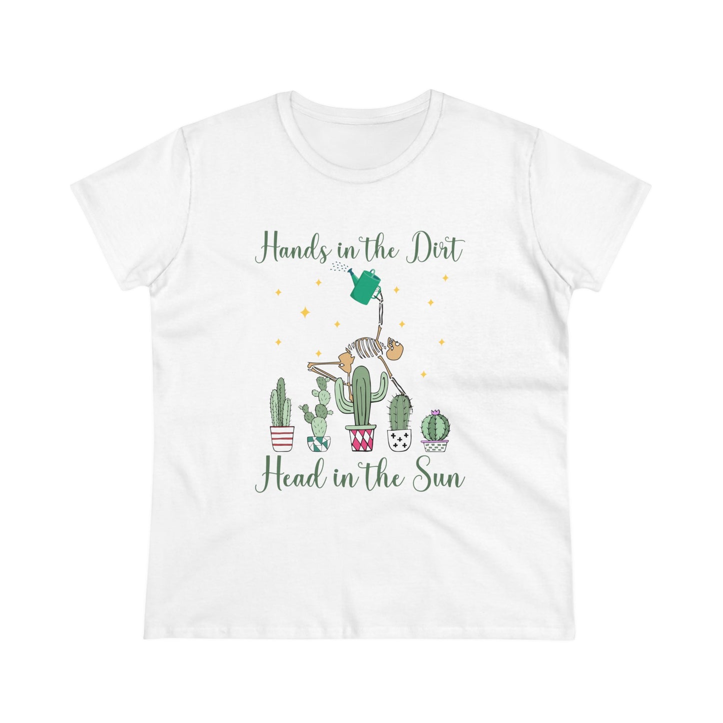 Hands in the Dirty, Head to the Sun - Gardening - Women's Midweight Cotton Tee