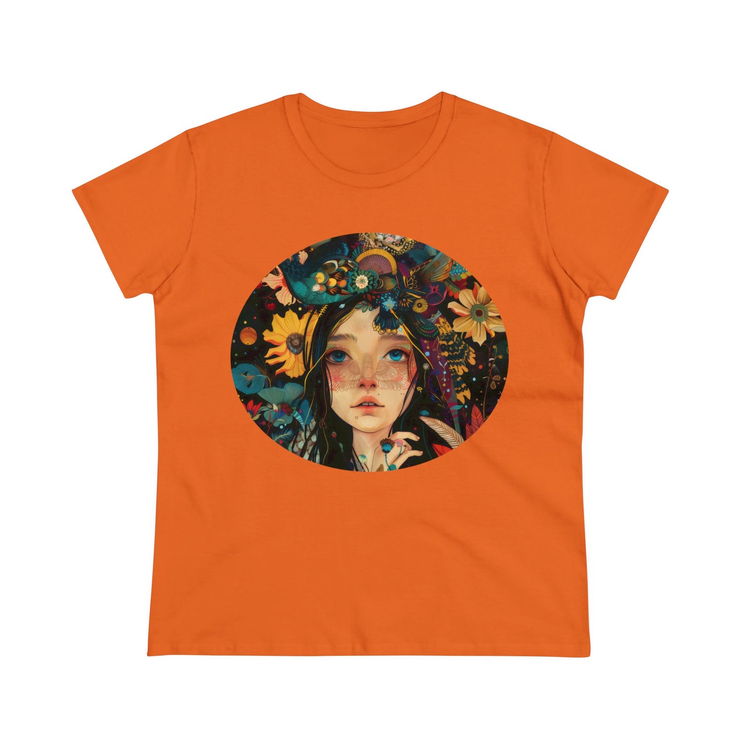 Flower Girl - Women's Midweight Cotton Tee