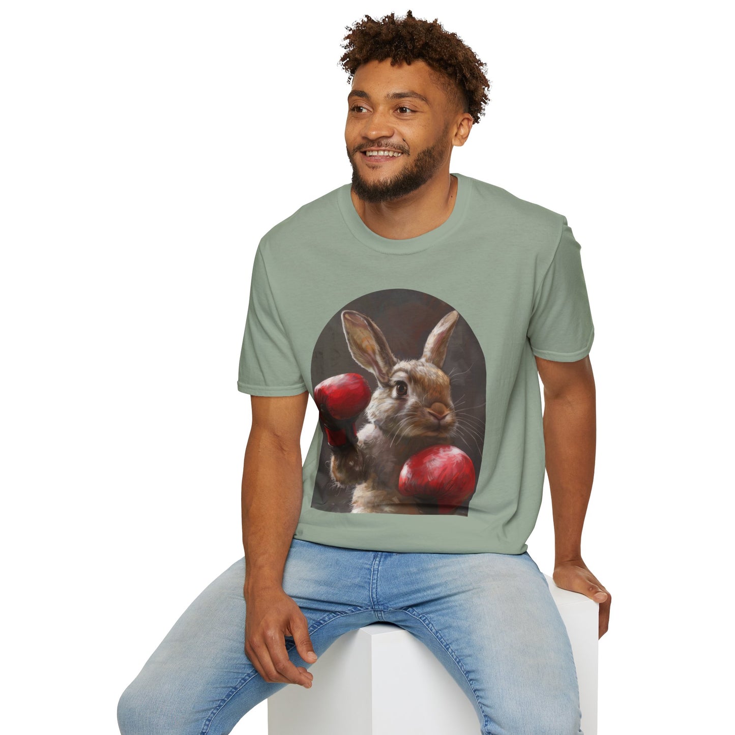 Boxing Bunny - Unisex Softstyle T-Shirt