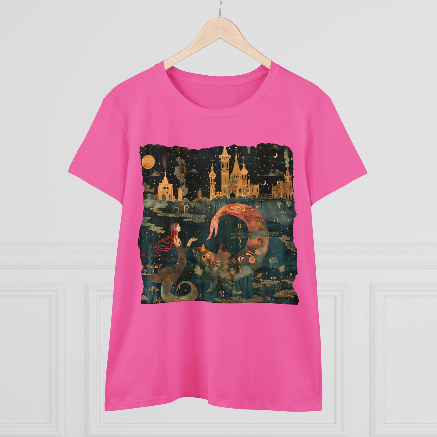 Mermaid - Fantasy - Women's Midweight Cotton Tee