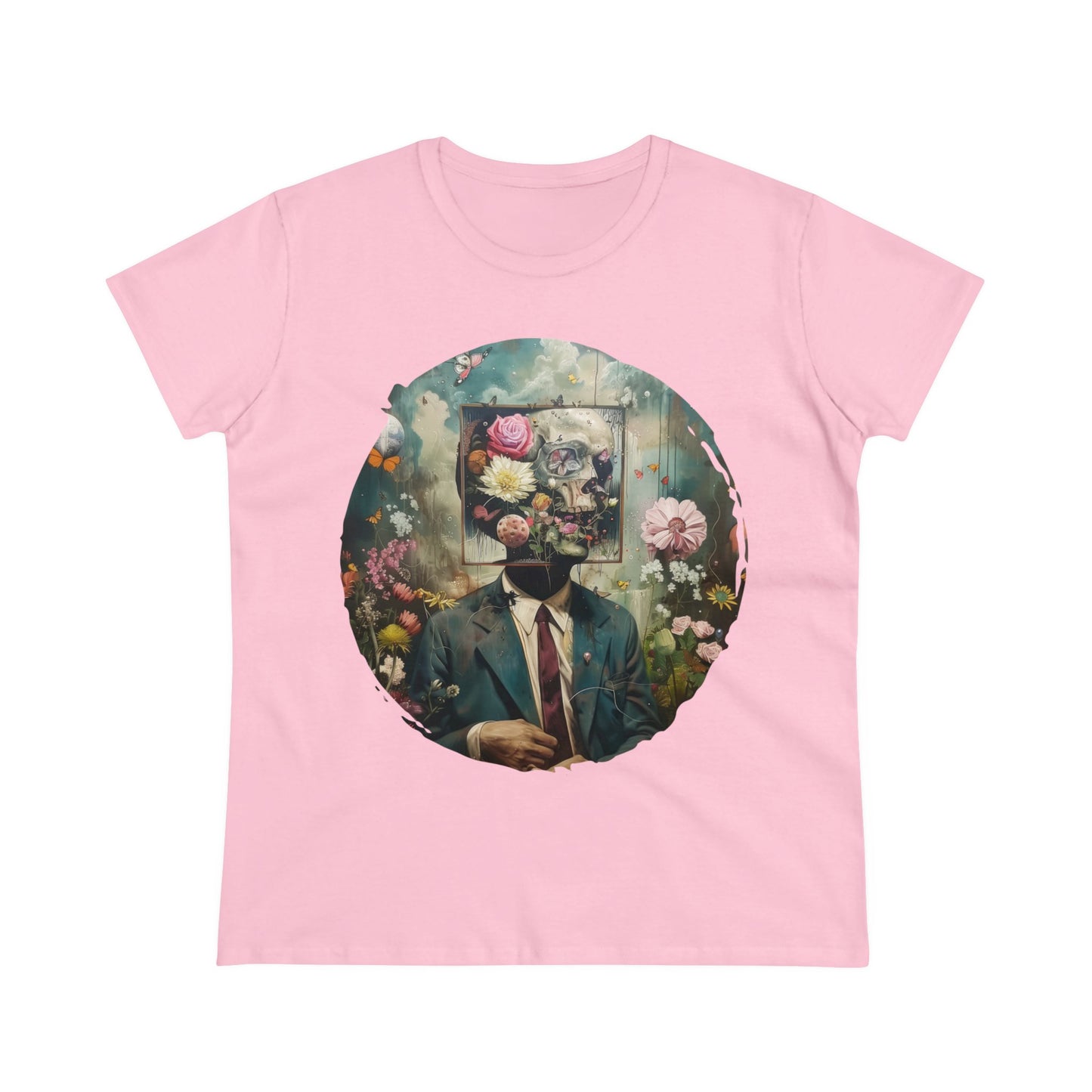 Flowers on My Mind - Women's Midweight Cotton Tee