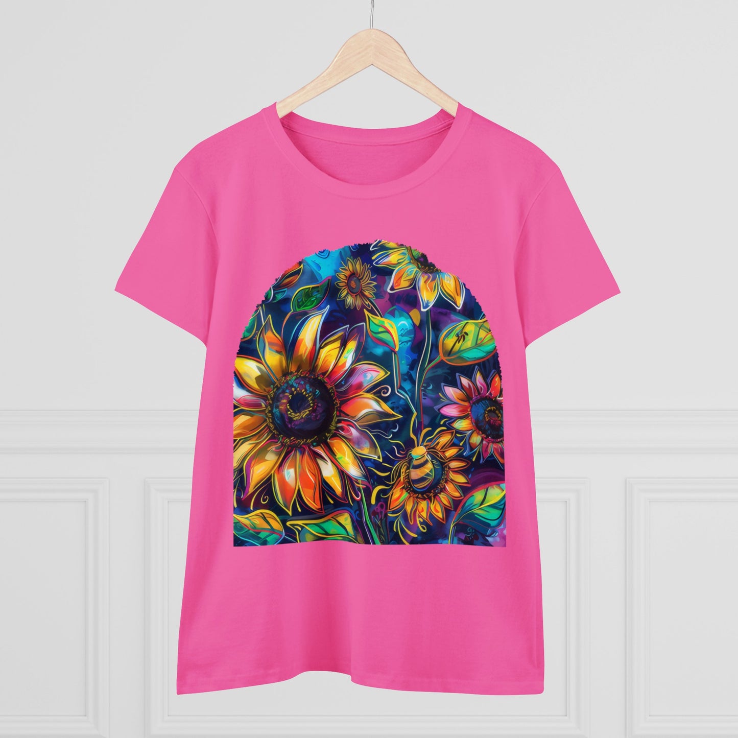 Sunflowers - Women's Midweight Cotton Tee