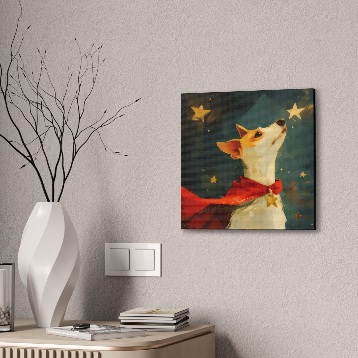 Star Dog Hero - Canvas Stretched, 0.75"