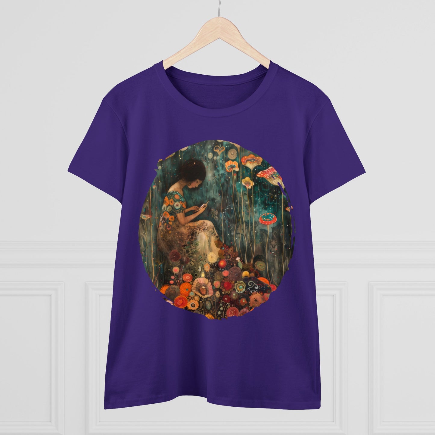 Mushroom Girl - Women's Midweight Cotton Tee