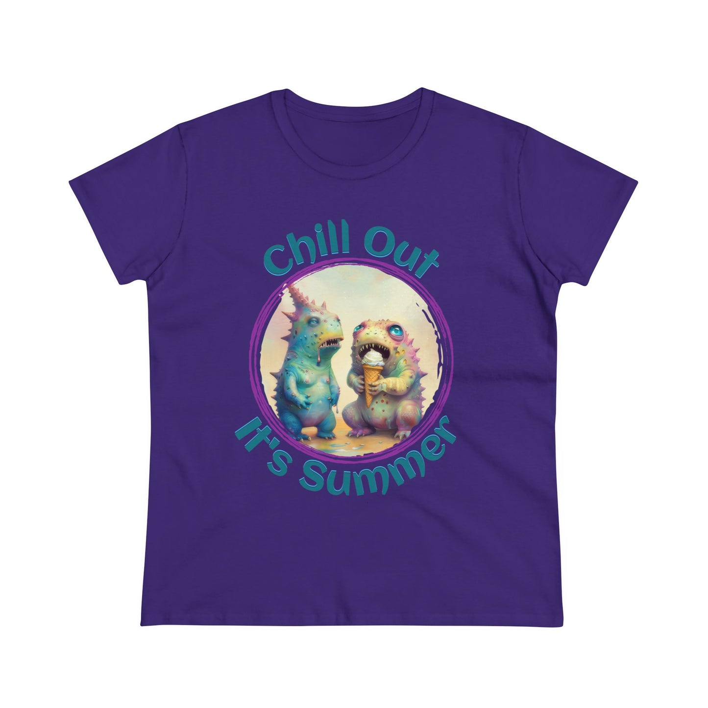 Chill Out, It's Summer - Women's Midweight Cotton Tee